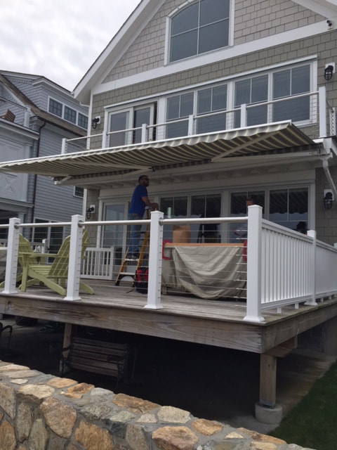 retractable awning installation