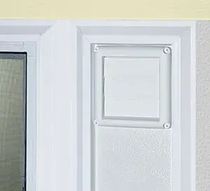 basement hopper window with dryer vent