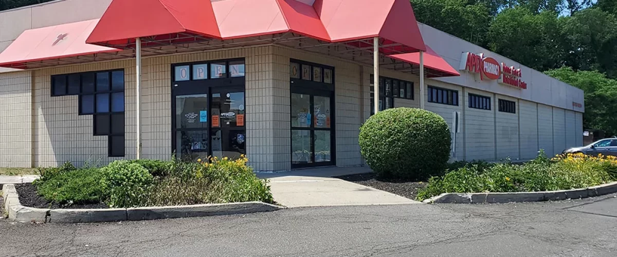 commercial business entryway canopy installation