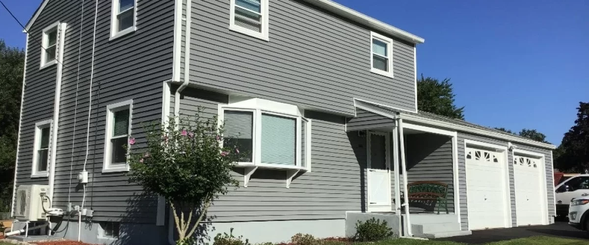 green vinyl siding installation