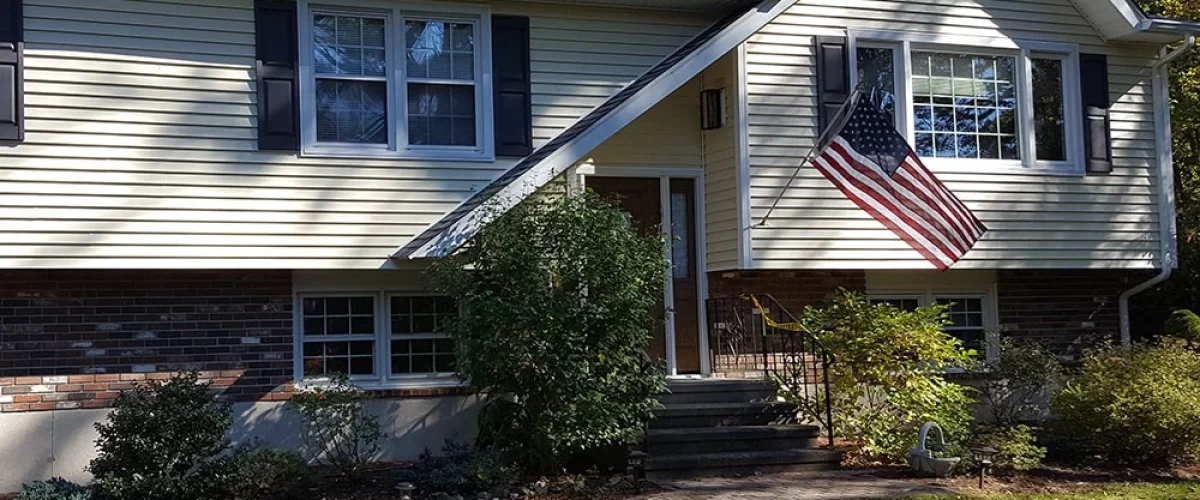 yellow vinyl siding